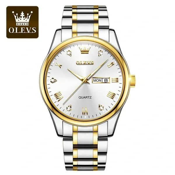 Olevs 5563 CHAIN WATCH –( white Dial) For Men