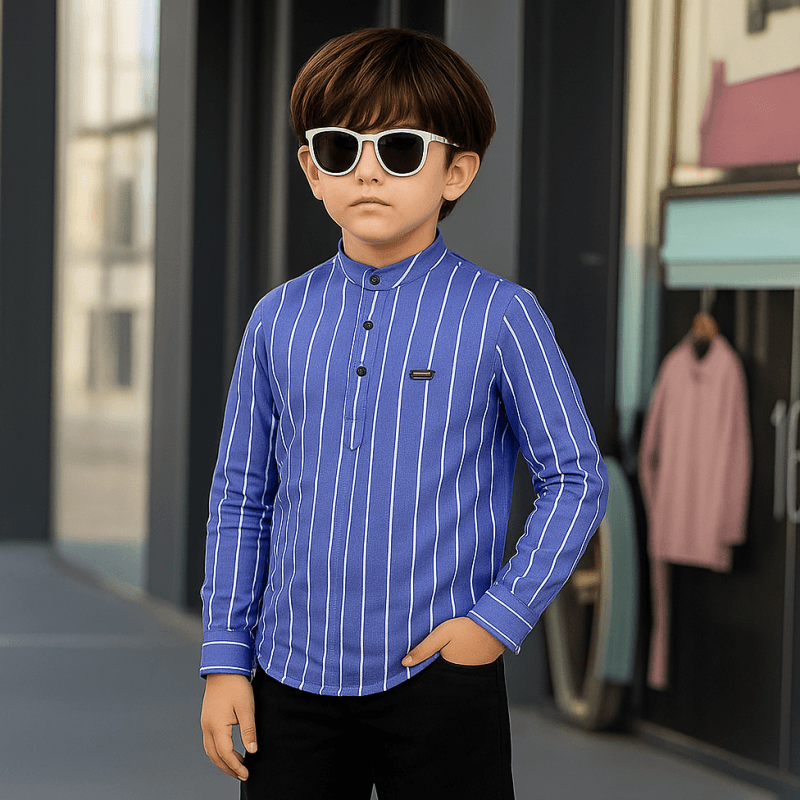 Boys' Premium Striped Cotton Katua