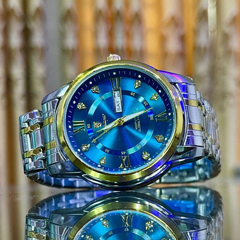 POEDAGAR  Fashion Quartz Watch for Men - blue