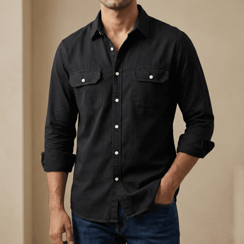 Full sleeves double pocket Shirt