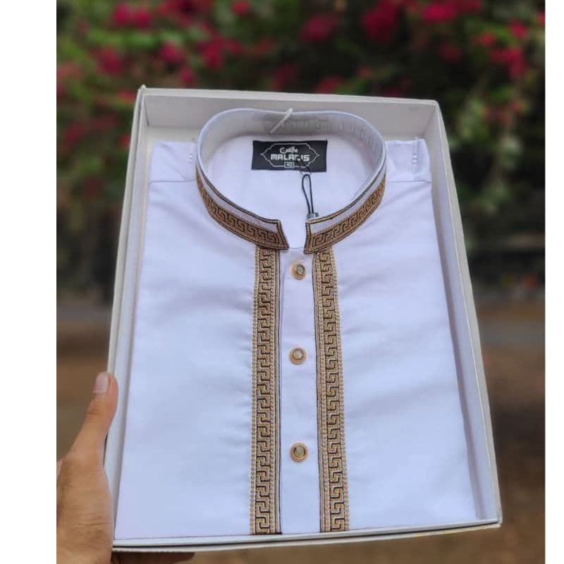 Comfortable Embroidered Punjabi With premium box