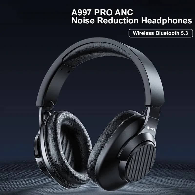 Awei A997 PRO ANC Wireless Stereo Headphone Bluetooth with Mic Noise Cancelling Long Battery Life Explosive Bass