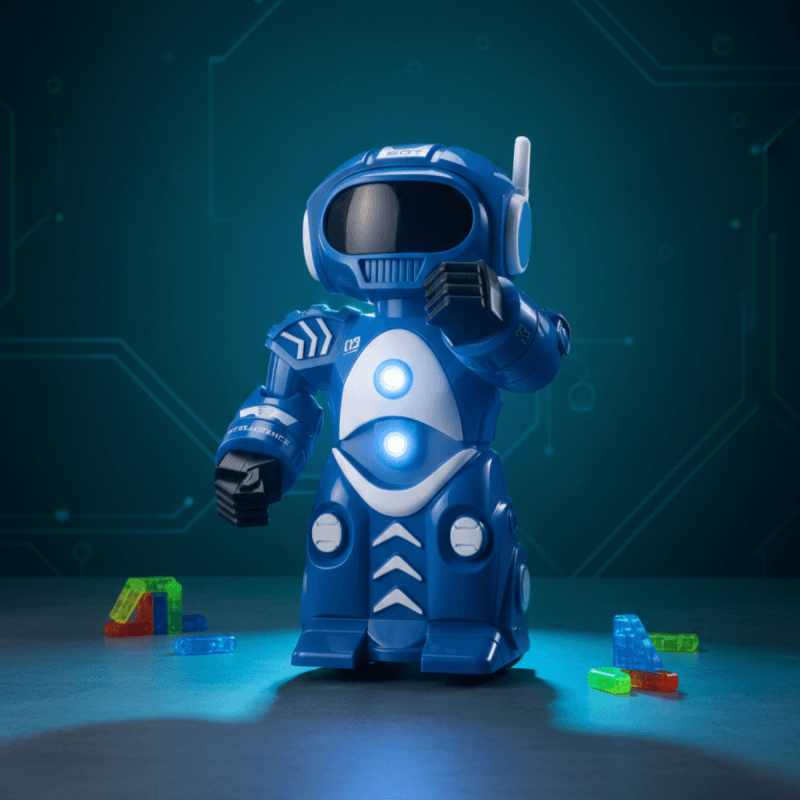 Dancing Robot Toy with Pleasant Flashing Lights,Music, B/O Mode & 360° Rotation for Kid|Boys|Girls