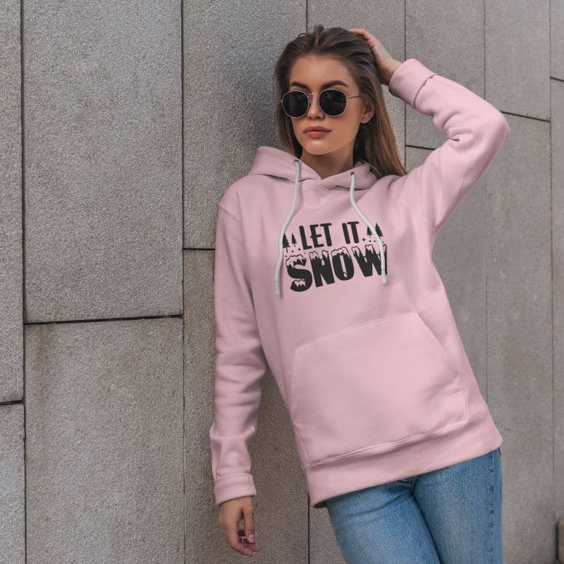 WinterWhisper Ladies Hoodie ( Pink )